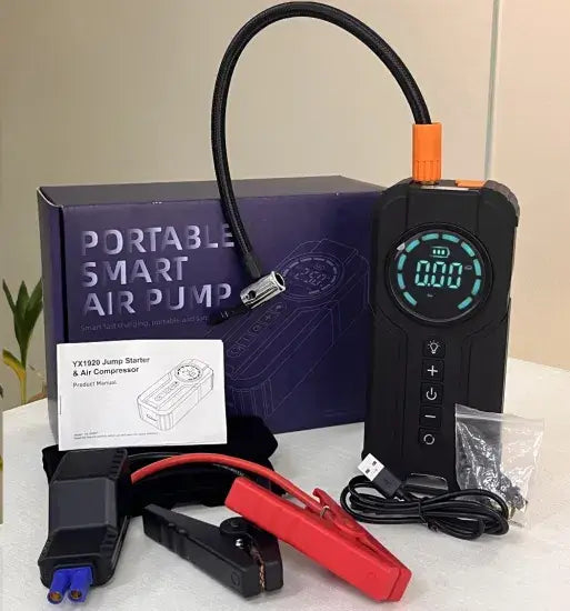 Car Jump Starter & Powerbank with Tyre Inflator