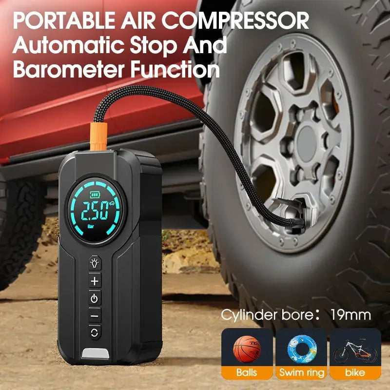 Car Jump Starter & Powerbank with Tyre Inflator