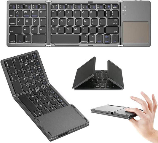 Foldable Bluetooth Keyboard (With Touchpad)