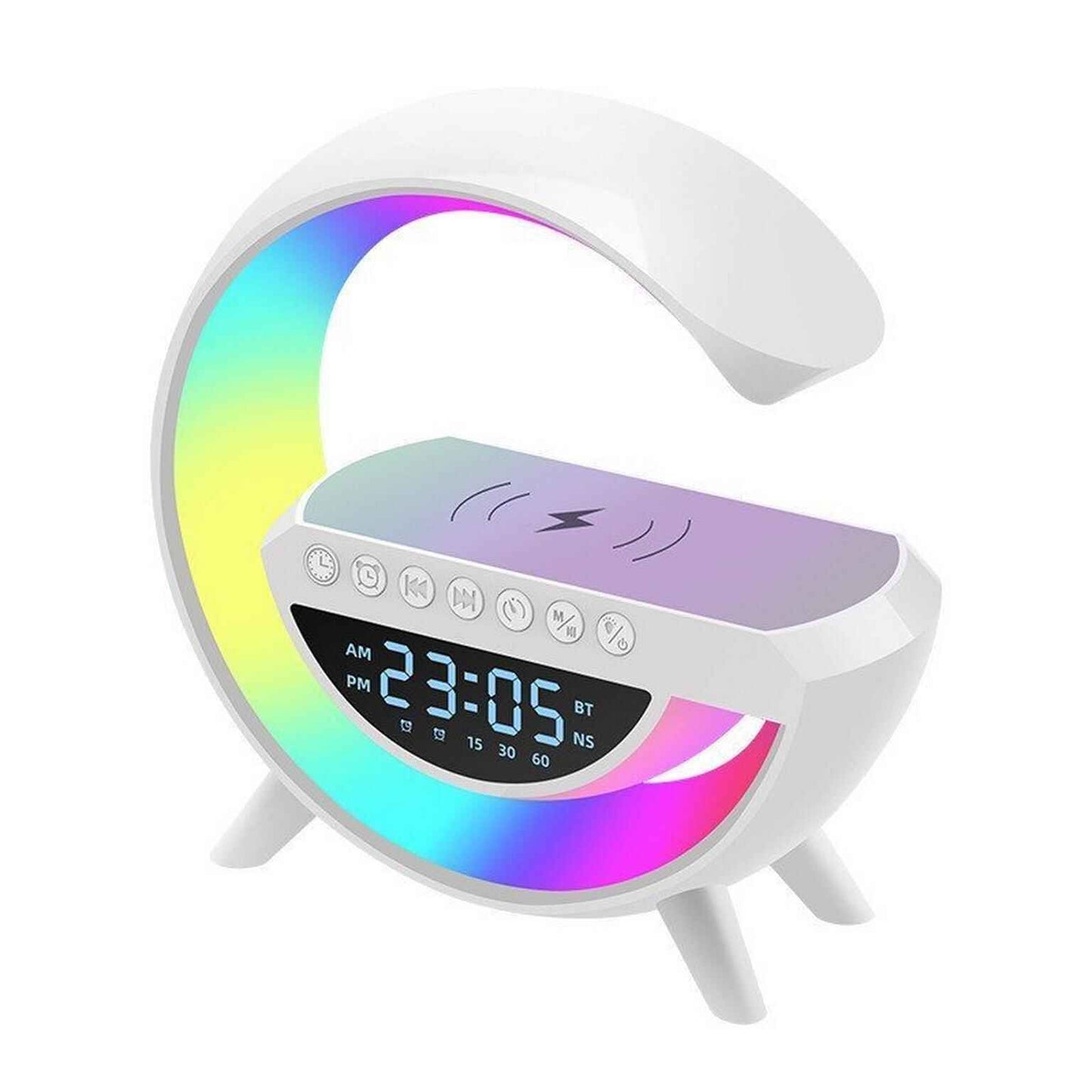 G-Lamp Speaker with Wireless Charger - Smart LED Lamp & Bluetooth Speaker (6-in-1)