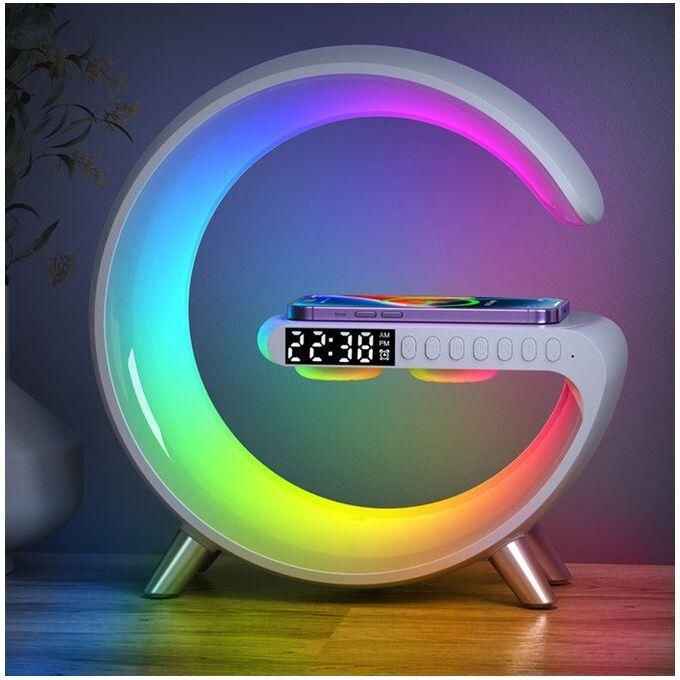 G-Lamp Speaker with Wireless Charger - Smart LED Lamp & Bluetooth Speaker (6-in-1)