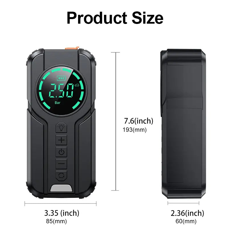 Car Jump Starter & Powerbank with Tyre Inflator